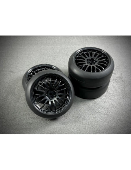 1:10 Drift Wheel Set ""The Pimp"" black (4)