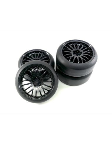 1:10 Drift Wheel Set ""The Pimp"" black (4)