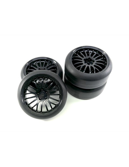 1:10 Drift Wheel Set ""The Pimp"" black (4)