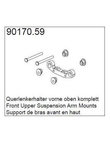 90170.59 Front upper suspension arm mounts (2)