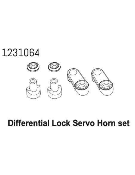 Servo Horn Set (Diff-Lock) CR4.4