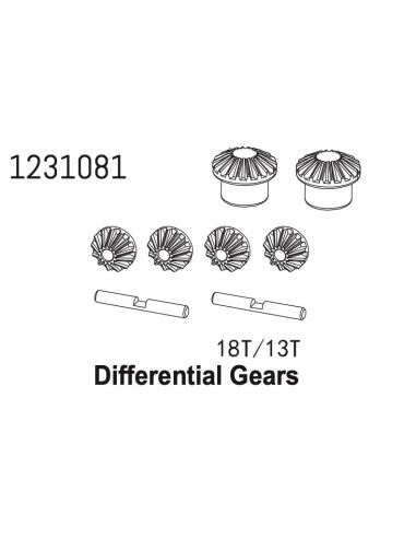 Differential Gear Set 18T/13T CR4.4