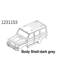 PC Body WOLF dark grey CR4.4