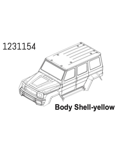 PC Body WOLF yellow CR4.4