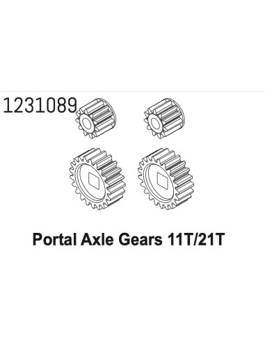 Portal Axle Steel Gear 11T/21T CR4.4