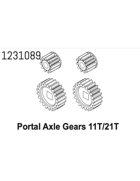Portal Axle Steel Gear 11T/21T CR4.4