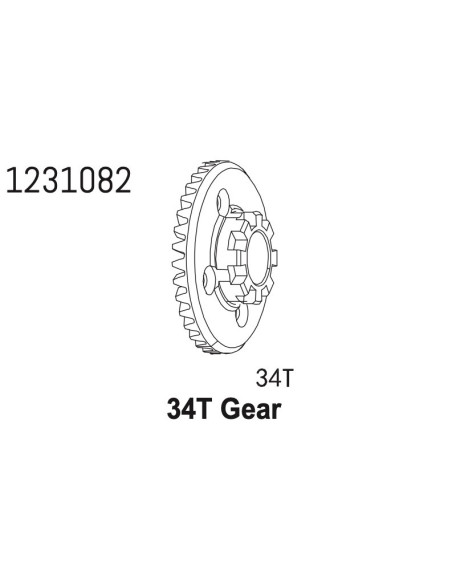 Crown Gear 34T CR4.4