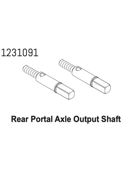 Portal Axle Shaft (rear) CR4.4 (2)