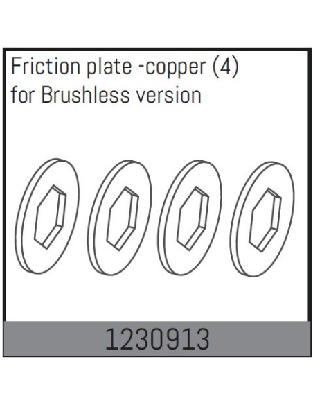 Slipper Friction Plate - Copper (4)
