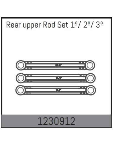 Rear Upper Rod Set 1º/ 2º/ 3º