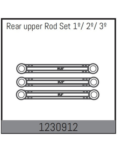 Rear Upper Rod Set 1º/ 2º/ 3º