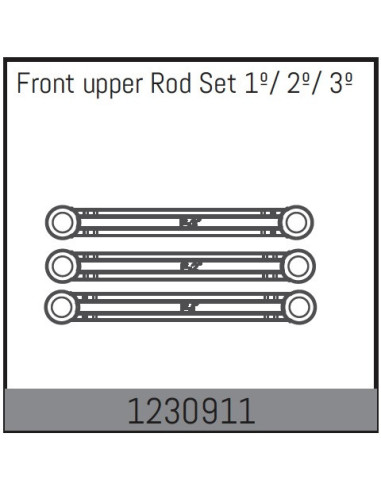 Front Upper Rod Set 1º/ 2º/ 3º