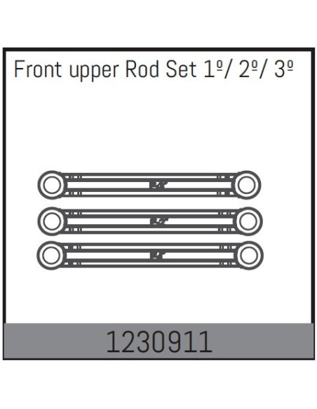 Front Upper Rod Set 1º/ 2º/ 3º