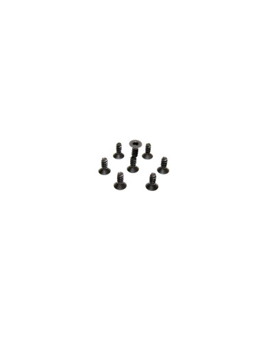Flat Head Hex Tapping Screws M4x11 (8) AB2.8 BL