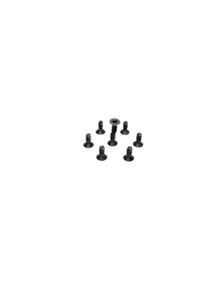 Flat Head Hex Tapping Screws M4x11 (8) AB2.8 BL