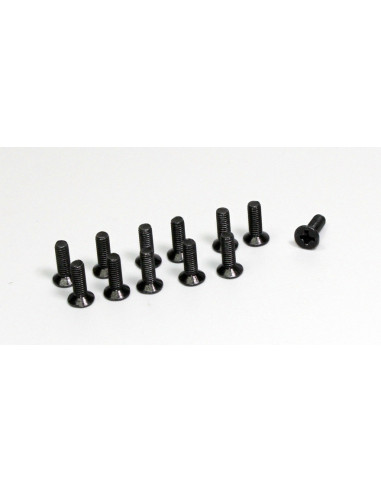 Flat Cross Screw 3x10 (12) Buggy/Truggy