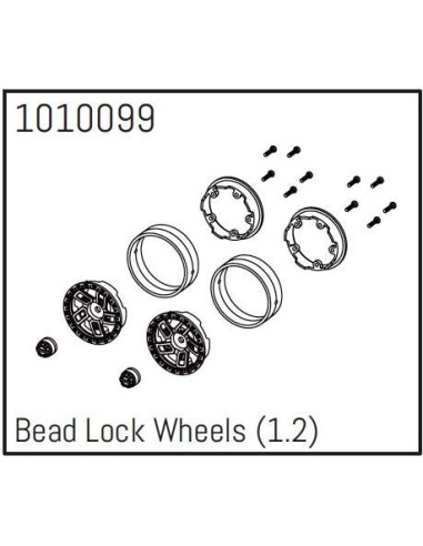 1.2" Beadlock Wheels - PRO Crawler 1:18 (4)...