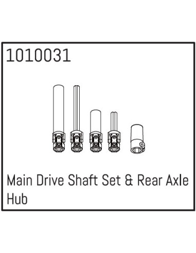 Main Drive Shaft Set & Rear Axle Hub 1010031