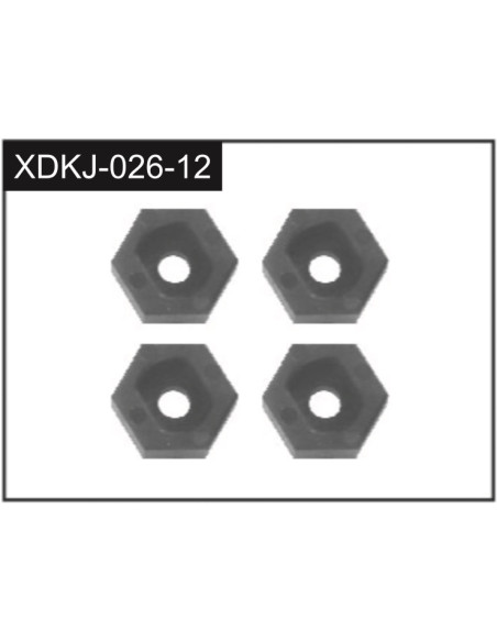 Hex Wheel Hubs (4)
