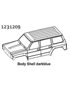 Body Shell darkblue CR4.4...