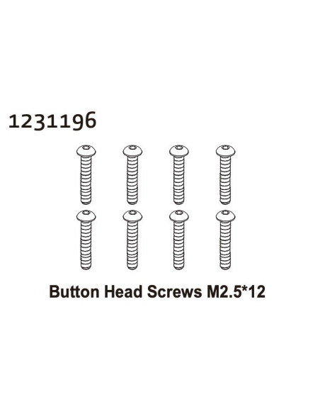 Button Head Screws M2.5*12 (8)
