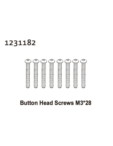 Button Head Screw M3*28 (8)