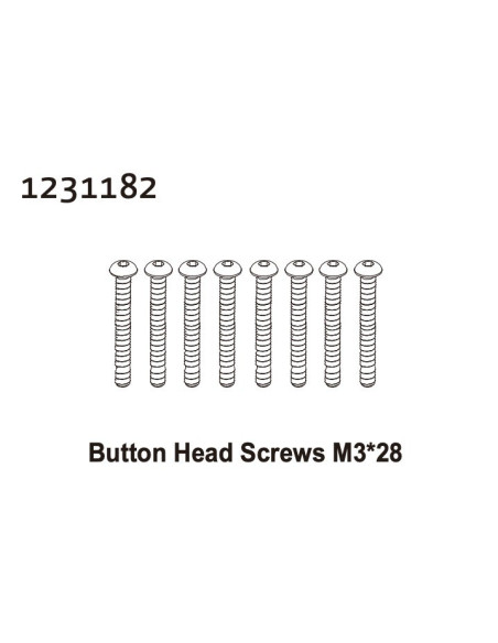 Button Head Screw M3*28 (8)