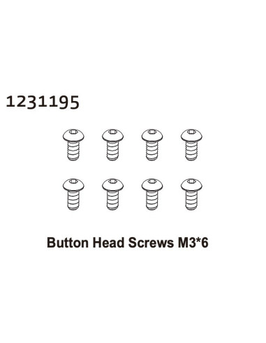 Button Head Screws M3*6 (8)