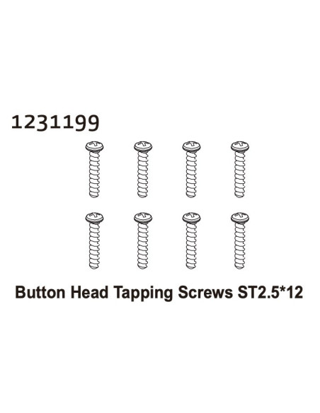 Button Head Tapping Screws ST2.5*12 (8)