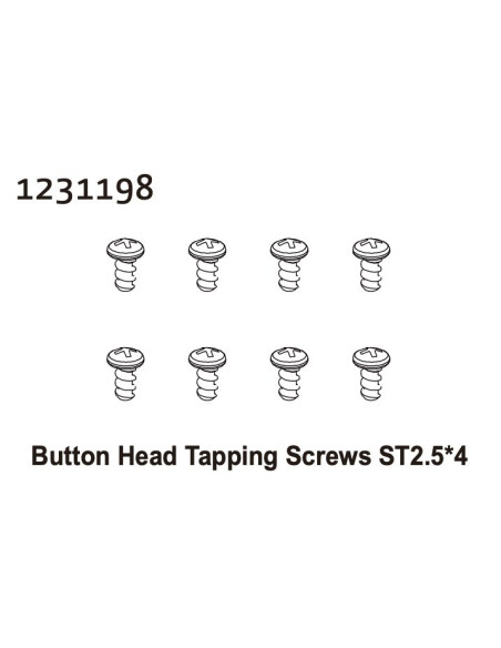Button Head Tapping Screws ST2.5*4 (8)