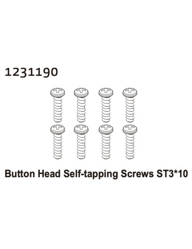 Button Head Taping Screw ST3*10 (8)
