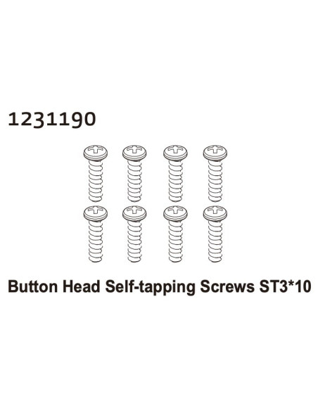 Button Head Taping Screw ST3*10 (8)