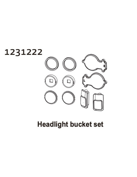 Headlight Bucket Set CR4.4 PATROL