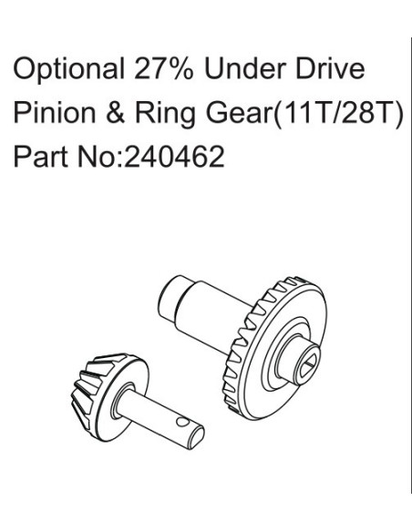 Axle Pinion & Ring Gear (28T-11T)