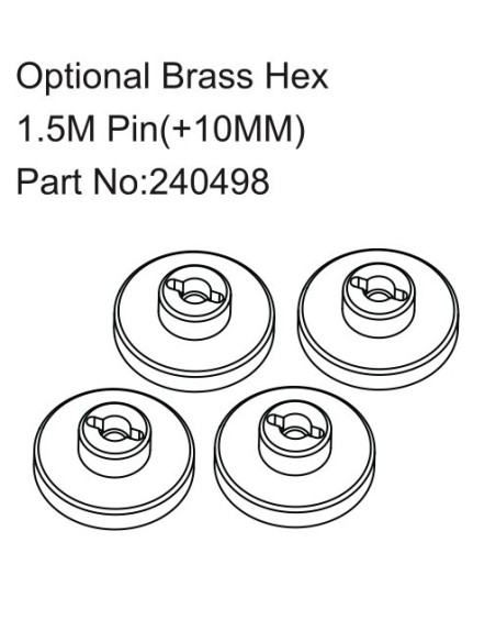 Optional Brass Hex 1.5mm Pin ( +10MM )