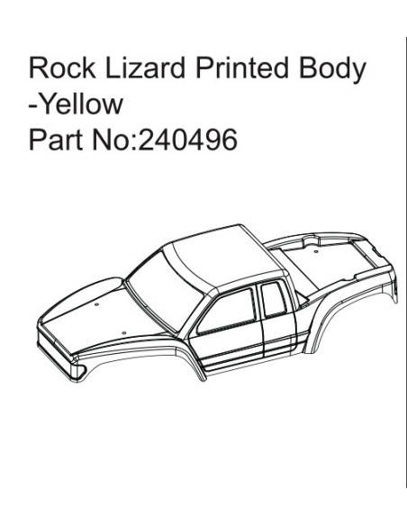 Rock Lizard Printed Body-Yellow