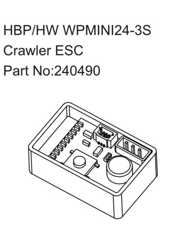 HBP-HW WPMINI24-3S Crawler ESC