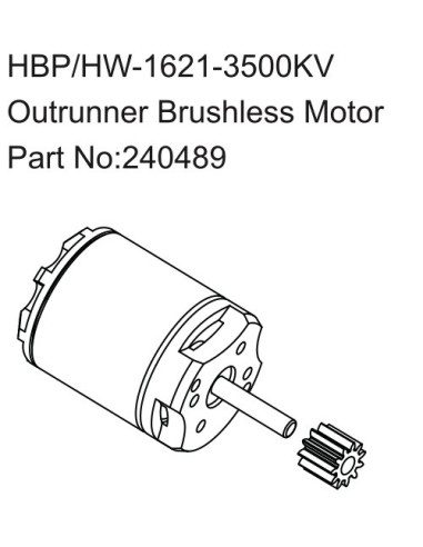HBP-HW-1621-3500KV Outrunner Brushless Motor