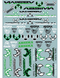 Absima sticker sheet 2024 - A4