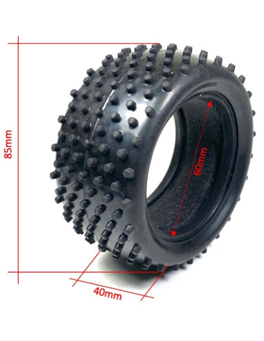 1:10 Alu. Buggy Wheel Set 2WD-4WD PIN rear 12mm...