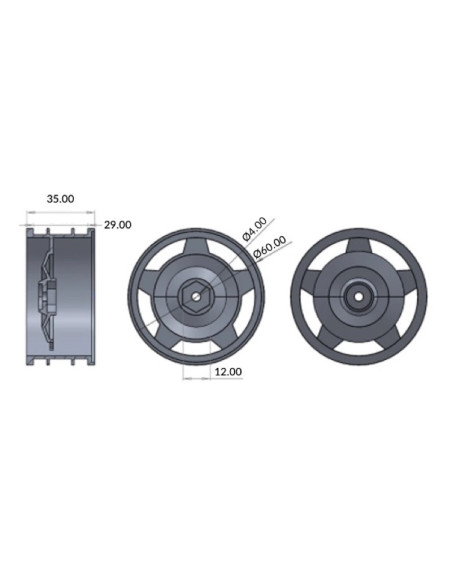 1:10 Alu. Buggy Wheel Set 2WD-4WD BLOCK rear 12mm Hex (2)