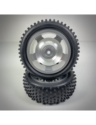 1:10 Alu. Buggy Wheel Set 4WD PIN front 12mm...