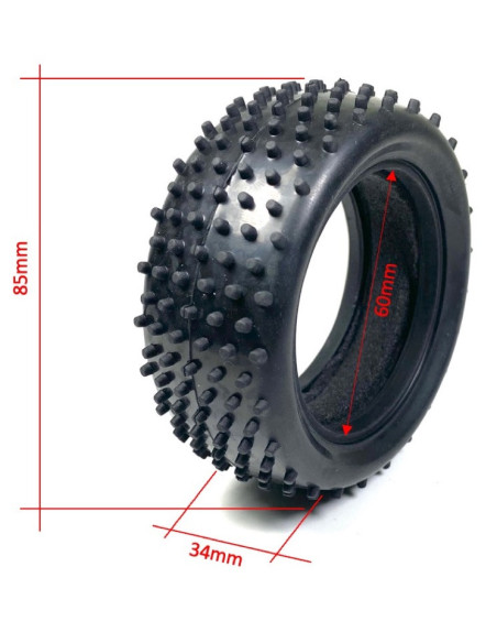1:10 Alu. Buggy Wheel Set 4WD PIN front 12mm Hex (2)
