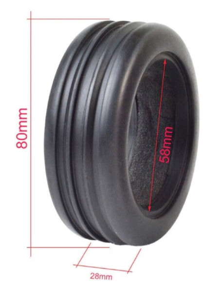 1:10 Alu. Buggy Wheel Set 2WD 60-19 front free-wheeling (2)