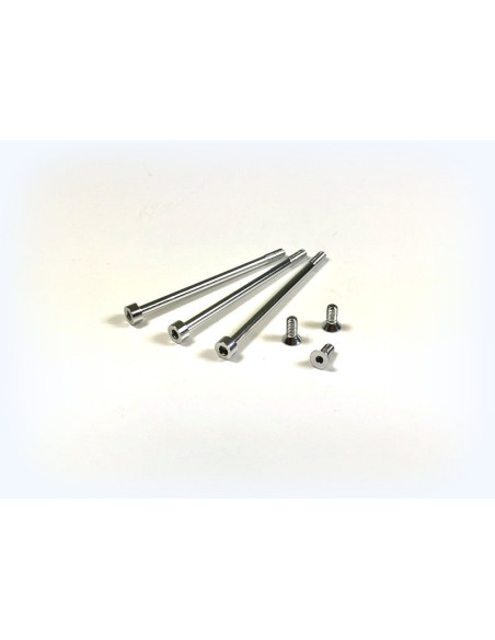 Aluminium screw set 3xshort  3xlong