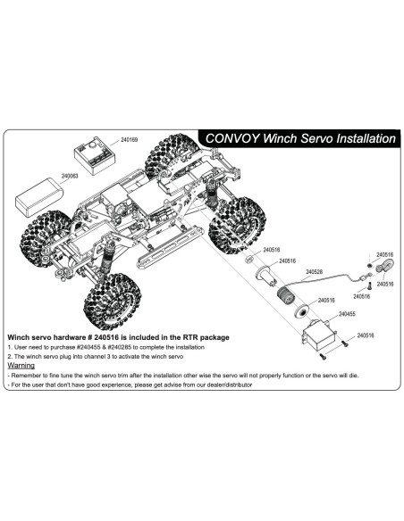 Winch String & Hook for CR18P