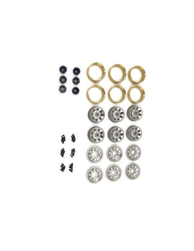 CR-18P 6X6 1.2 Steelie Bead Lock Wheel ( Silver )