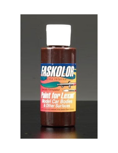 Pintura Faskolor Acrílica para Lexan color marron oscuro. (60ml)