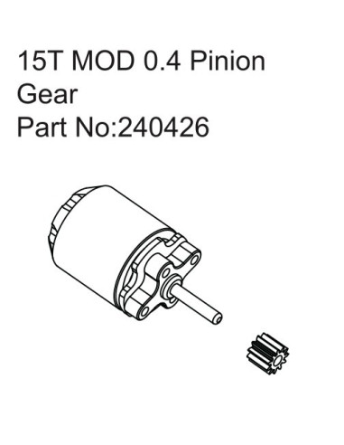 Furitek Venom Motor 3450KV-15T Pinion