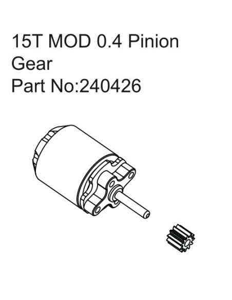 Furitek Venom Motor 3450KV-15T Pinion